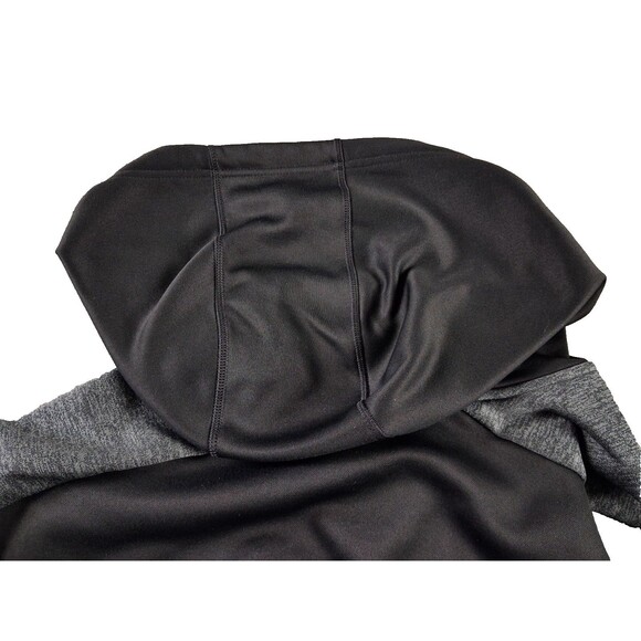 Adidas ClimaWarm Men’s Full Zip Hoodie Jacket Size Large Black Gray Fleece - Picture 7 of 13